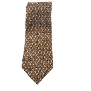 Nordstrom J.Z. Richards Men's All Silk Brown‎ Geometric Necktie Business